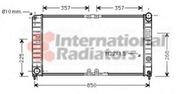 VAN WEZEL 37002285 -  Радиатор, охлаждение двигателя